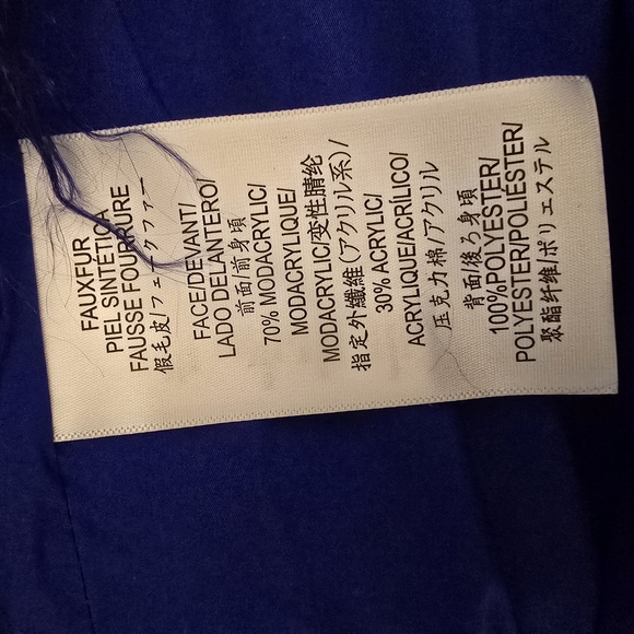 BCBGMAXAZRIA Arctic Faux Fur Coat in Spectrum Blue - Picture 8 of 9